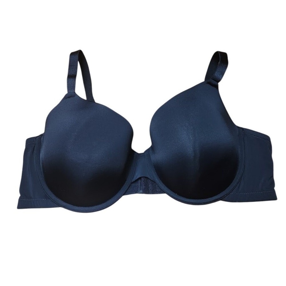 Auden Black Demi Coverage Lightly Lined T-Shirt Bra Underwire 40D 786